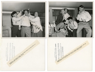 Lot of Twenty 10 x 8 Glossy Photos From Eight Different Three Stooges Films, Complete List Online at NateDSanders.com -- Very Good Condition