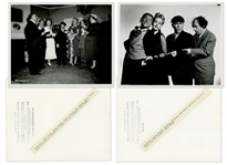 Lot of Twenty 10 x 8 Glossy Photos From Various Three Stooges Films -- 10 Photos From Husbands Beware, 9 From Hot Ice & 1 From Creeps -- Very Good Condition