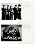 Lot of Twenty 10 x 8 Glossy Photos From Various Three Stooges Films -- 10 Photos From Husbands Beware, 9 From Hot Ice & 1 From Creeps -- Very Good Condition