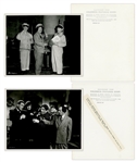 Lot of Twenty 10 x 8 Glossy Photos From Various Three Stooges Films -- 10 Photos From Husbands Beware, 9 From Hot Ice & 1 From Creeps -- Very Good Condition