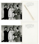 Lot of Twenty 10 x 8 Glossy Photos From Various Three Stooges Films -- 15 Photos From Wham-Bam-Slam!, 4 From Stone Age Romeos & 1 From Hot Ice -- Very Good Condition