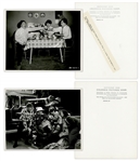 Lot of Twenty 10 x 8 Glossy Photos From Various Three Stooges Films -- 15 Photos From Wham-Bam-Slam!, 4 From Stone Age Romeos & 1 From Hot Ice -- Very Good Condition