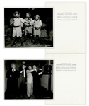 Lot of Twenty 10 x 8 Glossy Photos From Various Three Stooges Films -- 18 Photos From Stone Age Romeos & 2 From Heavenly Daze -- Very Good Condition
