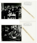 Lot of Twenty 10 x 8 Glossy Photos From Various Three Stooges Films -- 18 Photos From Stone Age Romeos & 2 From Heavenly Daze -- Very Good Condition