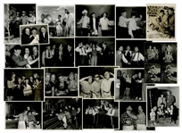 20 Photos of The Three Stooges, From Films & Public Appearances -- Both Glossy & Matte Measuring 10" x 8" (18 Photos); 7" x 9" (1) & 7" x 5" (1) -- Very Good -- List Online at NateDSanders.com