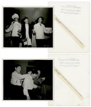20 Photos of The Three Stooges, From Films & Public Appearances -- Both Glossy & Matte Measuring 10 x 8 (18 Photos); 7 x 9 (1) & 7 x 5 (1) -- Very Good -- List Online at NateDSanders.com