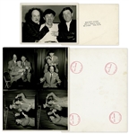 20 Photos of The Three Stooges, From Films & Public Appearances -- Both Glossy & Matte Measuring 10 x 8 (18 Photos); 7 x 9 (1) & 7 x 5 (1) -- Very Good -- List Online at NateDSanders.com
