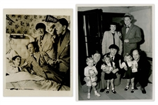 20 Photos of The Three Stooges, From Films & Public Appearances -- Both Glossy & Matte Measuring 10 x 8 (18 Photos); 7 x 9 (1) & 7 x 5 (1) -- Very Good -- List Online at NateDSanders.com