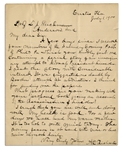 Abraham Lincoln Assassination Letter to Boarder at the Surratt House -- ...an imaginary attempt to kidnap President Lincoln...was suggested, no doubt, by Booths attempt at abduction...