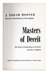 J. Edgar Hoover ''Masters of Deceit'' Signed Book
