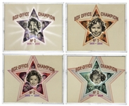 Lot of 4 Box-Office Champion No. 1 Awards for Shirley Temple From 1934-1937 -- From the Important Poll of Movie Theater Owners That Would Make or Break Hollywood Careers