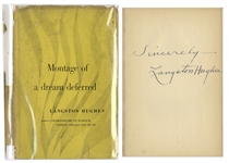 Langston Hughes Signed First Edition of His Poetry, Montage of a dream deferred