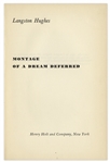 Langston Hughes Signed First Edition of His Poetry, ''Montage of a dream deferred''