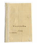 James Fenimore Cooper Autograph Letter Signed