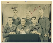 Apollo 1 Signed Photo With All Six Signatures From Primary and First Backup Crew -- With Steve Zarelli COA for All Signatures