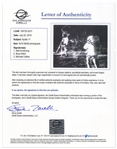 Exceptional Apollo 11 Crew Signed 10'' x 8'' NASA Photo of Armstrong & Aldrin on the Moon -- Near Fine With Bold, Uninscribed Signatures -- With Steve Zarelli COA