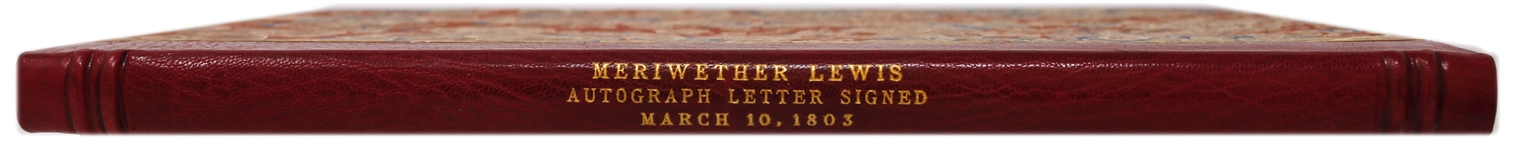 Meriwether Lewis Autograph Letter Signed, Two Months Before the Lewis & Clark Expedition -- In What Would Be Lewis' Lifelong Battle With Reimbursed Debt, He Defends Against Money He Purportedly Owes