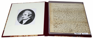 Meriwether Lewis Autograph Letter Signed, Two Months Before the Lewis & Clark Expedition -- In What Would Be Lewis' Lifelong Battle With Reimbursed Debt, He Defends Against Money He Purportedly Owes