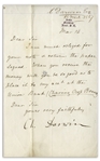 Charles Darwin Letter Signed From 1867