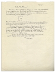 Albert Einstein Autograph Letter Signed ''A. Einstein'' With His Handwritten Equations -- ''...the theory...really does constitute immense progress...as an appendix of my little book on...