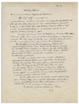 Albert Einstein Autograph Letter Signed to His Assistant, Regarding Einstein's Paper ''Generalization of the Relativistic Theory of Gravitation'' -- With Several Equations in Einstein's Hand