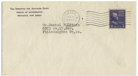 Albert Einstein Letter Signed -- ''...The idea expressed in your letter of April 15th seems to me very foggy indeed...''