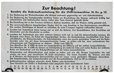 Enigma Machine Used by Germany During World War II -- Very Scarce, as Germans Were Ordered to Destroy the Machines to Prevent Capture by the Allies