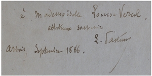Louis Pasteur Signed Portrait Engraving