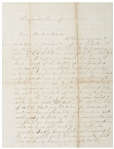 Civil War Letter Lot by a 36th Illinois Infantryman WIA at Murfreesboro -- ''...had the satisfaction of seeing at least 2 of the enemy fall before my gun when a ball struck my left leg...''
