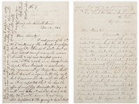Civil War Letter Lot by a 36th Illinois Infantryman WIA at Murfreesboro -- ''...had the satisfaction of seeing at least 2 of the enemy fall before my gun when a ball struck my left leg...''