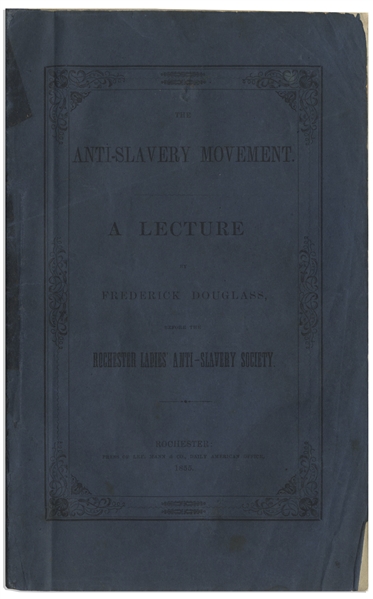 Rare Frederick Douglass Lecture