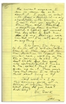 Lengthy Autograph Letter by Hunter S. Thompson -- ''...If I weaken any further, I might break down & pray for deliverance...''