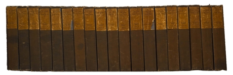 Mark Twain Signed ''The Works of Mark Twain'' -- Signed Both ''S.L. Clemens / Mark Twain'' in the First Volume -- Complete 37 Volume Set With Rare ''Autobiography'' Volumes