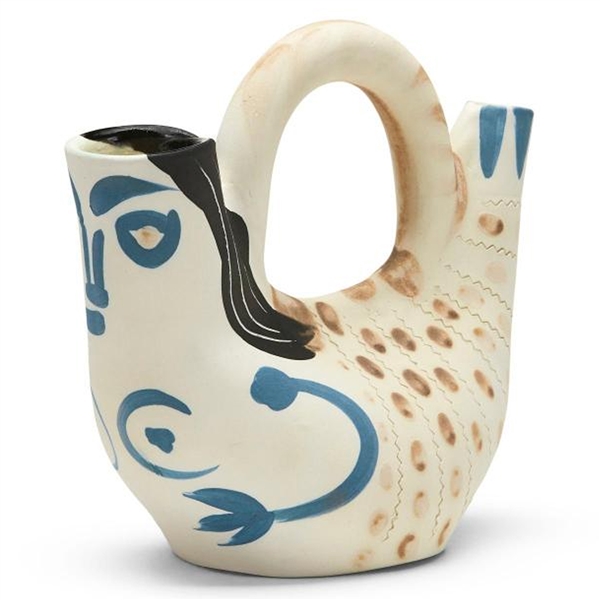Pablo Picasso ''Figure de Proue'', Number 136 -- Vase Created at the Madoura Pottery Studios