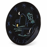 Pablo Picasso ''Paysage'', Number 205 -- Dramatic Ceramic Plate Created at the Madoura Pottery Studios