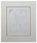 Pablo Picasso Signed ''Modele nu et Sculptures'' Etching -- From the Desirable Vollard Suite of Etchings