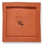 Pablo Picasso ''Petit Visage Solaire'', Number 552 -- Ceramic Plaque Created at the Madoura Pottery Studios