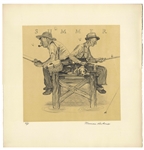 Norman Rockwell Signed Set of ''Four Seasons'' Artist Proof Lithographs -- Housed in Custom Portfolio
