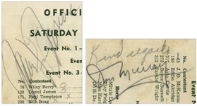 Marilyn Monroe Signed Rodeo Program, Obtained During the Filming of ''Bus Stop'' -- With University Archives COA