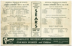 Marilyn Monroe Signed Rodeo Program, Obtained During the Filming of ''Bus Stop'' -- With University Archives COA