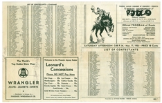Marilyn Monroe Signed Rodeo Program, Obtained During the Filming of ''Bus Stop'' -- With University Archives COA