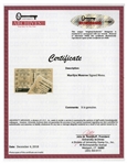 Marilyn Monroe Signed Rodeo Program, Obtained During the Filming of ''Bus Stop'' -- With University Archives COA