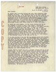 John Wayne 1954 Letter Signed to RKO Studios Signed ''Duke'' -- Wayne Includes 4pp. Carbon of His Letter to Howard Hughes, Where He Excoriates the Management of RKO