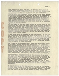 John Wayne 1954 Letter Signed to RKO Studios Signed ''Duke'' -- Wayne Includes 4pp. Carbon of His Letter to Howard Hughes, Where He Excoriates the Management of RKO