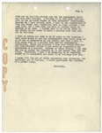 John Wayne 1954 Letter Signed to RKO Studios Signed ''Duke'' -- Wayne Includes 4pp. Carbon of His Letter to Howard Hughes, Where He Excoriates the Management of RKO