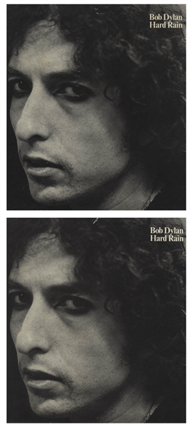 Bob Dylan Rare Promotional Advertising for ''Hard Rain''