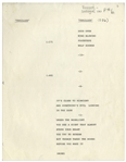 Vincent Price's Personally Owned Script From the ''Thriller'' Music Video -- With Price's Handwritten Notes, Including a Mention of the Singer Prince Visiting -- With LOA From Price's Daughter