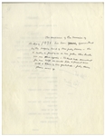 Vincent Price's Personally Owned Script From the ''Thriller'' Music Video -- With Price's Handwritten Notes, Including a Mention of the Singer Prince Visiting -- With LOA From Price's Daughter