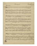 Richard Strauss Signed, Handwritten Musical Manuscript for the Final Scene in His Opera, ''Die schweigsame Frau''