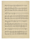 Richard Strauss Signed, Handwritten Musical Manuscript for the Final Scene in His Opera, ''Die schweigsame Frau''